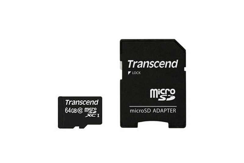 Transcend TS64GUSDXC10 Carte mémoire 64 Go MicroSDXC, NAND, Noir