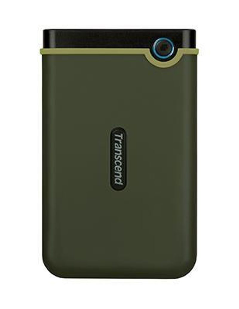 Disque dur externe Transcend StoreJet 25M3G 1 To Vert militaire micro USB vers USB Type-A