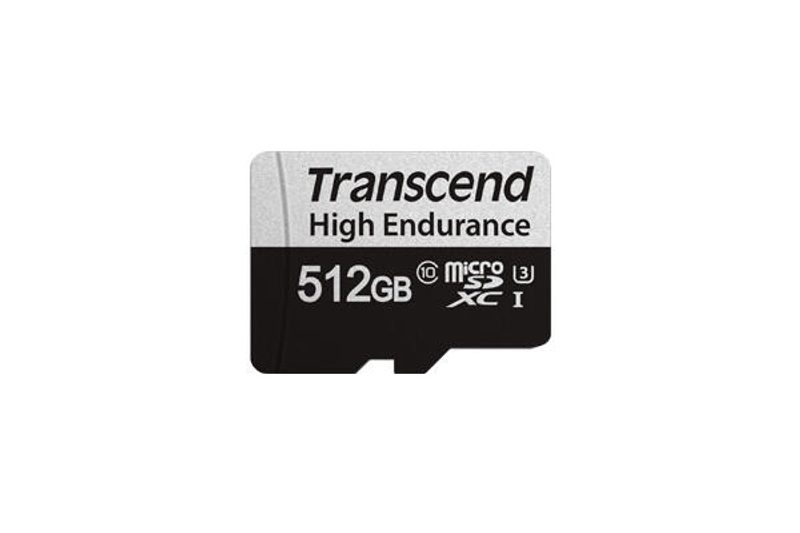 Carte mémoire Transcend USD350V 512 Go MicroSDXC, UHS-I, Class 3 (U3), noire