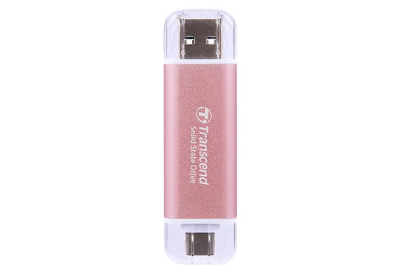 Transcend ESD310 SSD externe 1 To, rose USB Type-A / USB Type-C