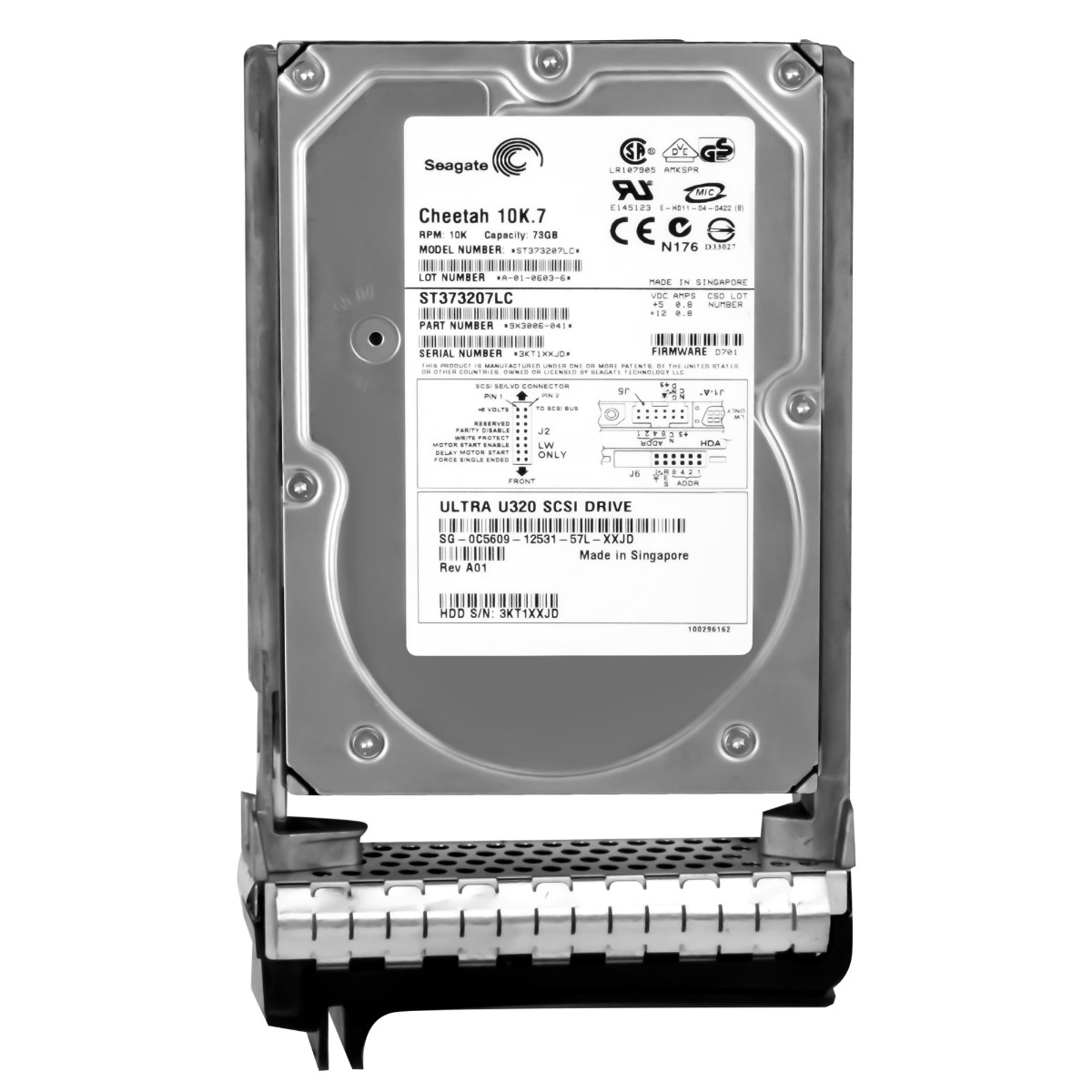 Disque dur SCSI DELL 0C5609 73 Go 10K 8 Mo U320 3,5'' ST373207LC
