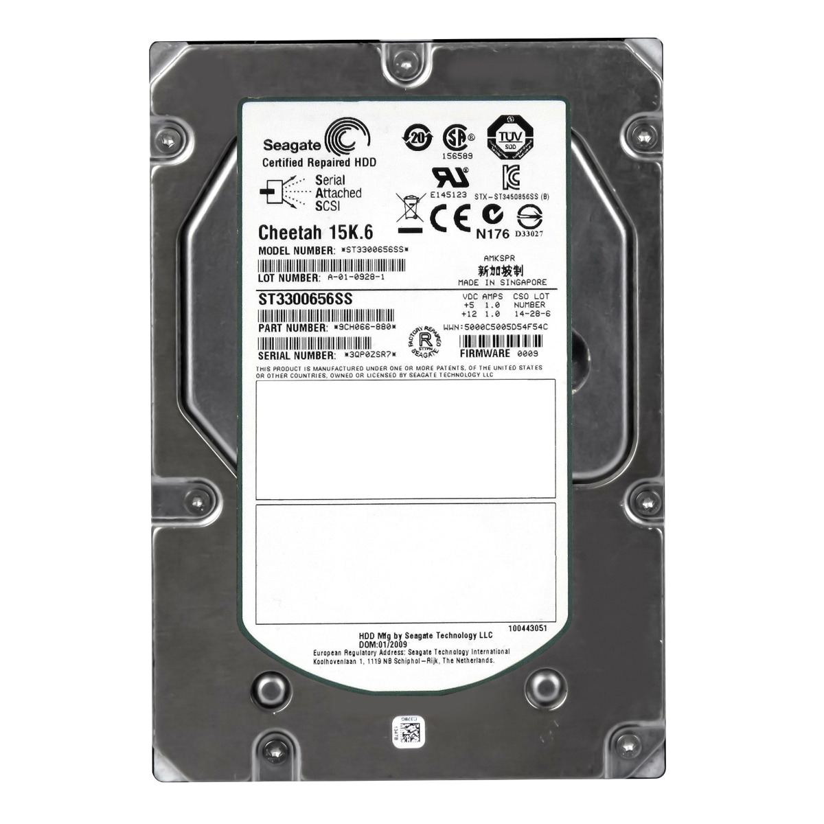 SEAGATE 300 Go CHEETAH 15K.6 SAS 15K 16 Mo 3,5'' ST3300656SS