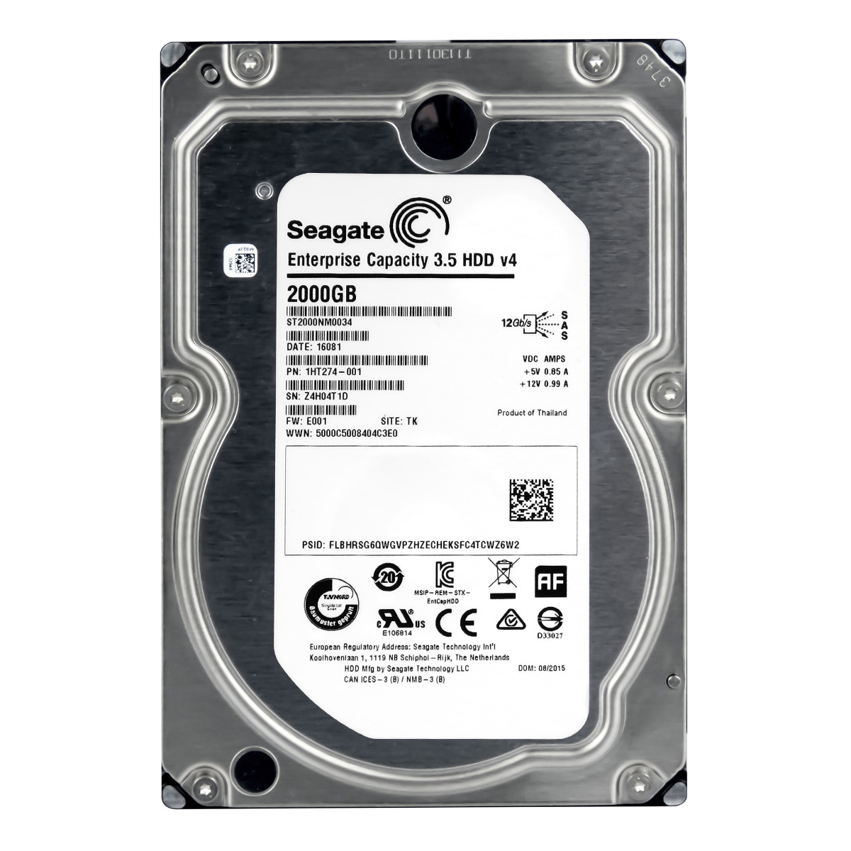 SEAGATE 2TB 7,2K 128MB SAS-3 3,5'' ST2000NM0034