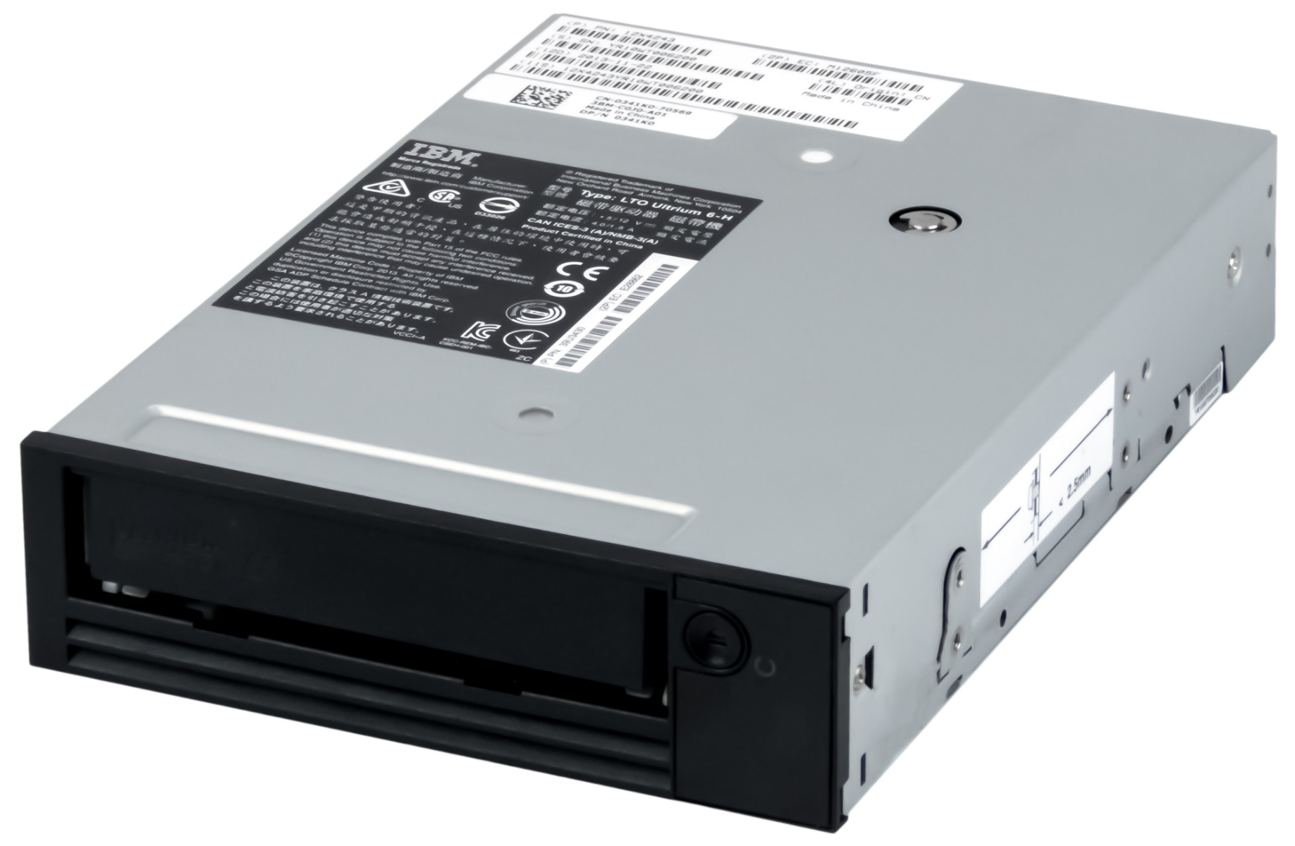 DELL 0341K0 12X4243 2,5/6,25 To LTO-6 SAS 5,25" HH