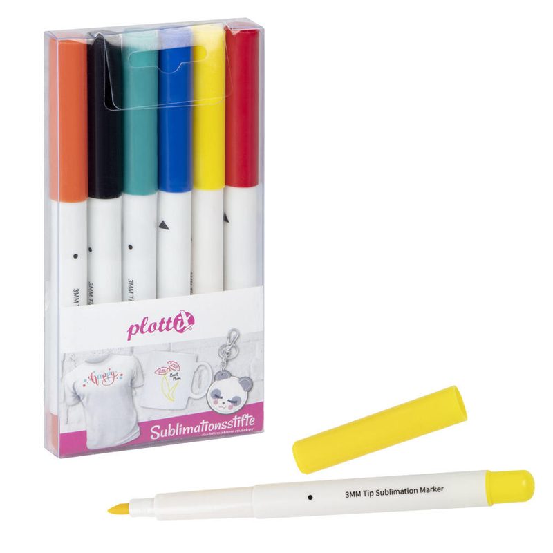 plottiX Stylos de sublimation pour découpeuse vinyle PL0602001 1 boîte = 6 pièces — lot de 6 pièces