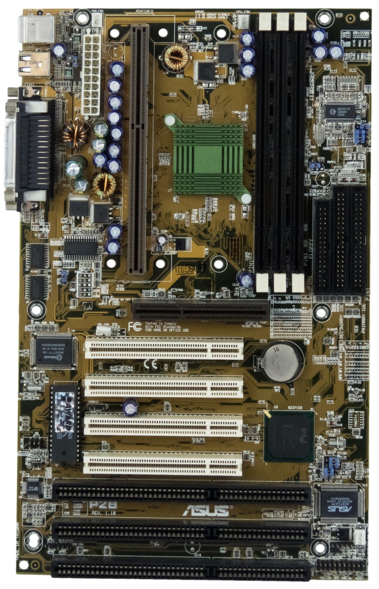 Carte mère ASUS P2B SLOT 1 SDRAM ATX AGP ISA PCI
