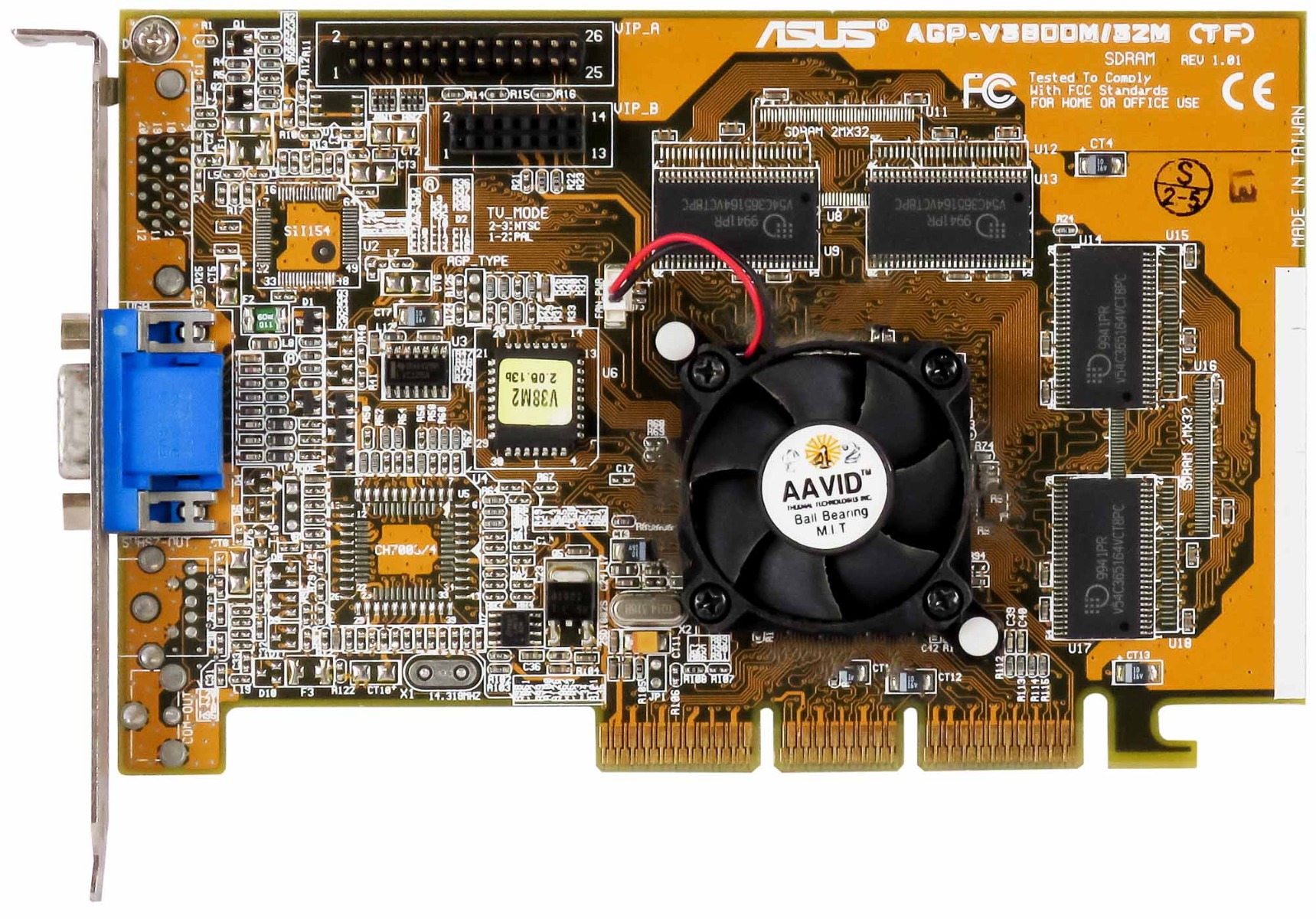 ASUS NVIDIA RIVA TNT2 M64 VANTA 32MB AGP-V3800M/32M AGP