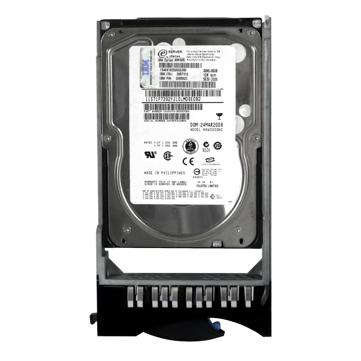 IBM 39R7312 26K5823 300GB 10K 8MB SCSI U320 3.5'' MAW3300NC