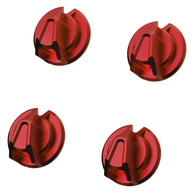 Set de boutons rotatifs SOELPEC - Lave (Rouge)