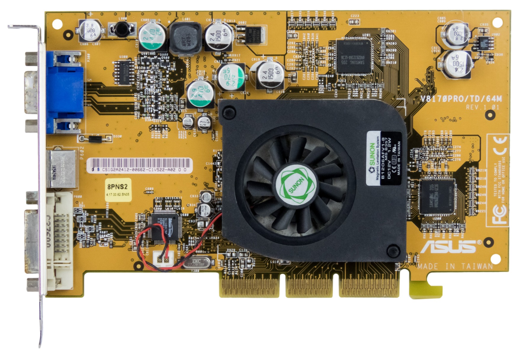 ASUS NVIDIA GeForce4 MX460 64MB V8170PRO/TD/64M
