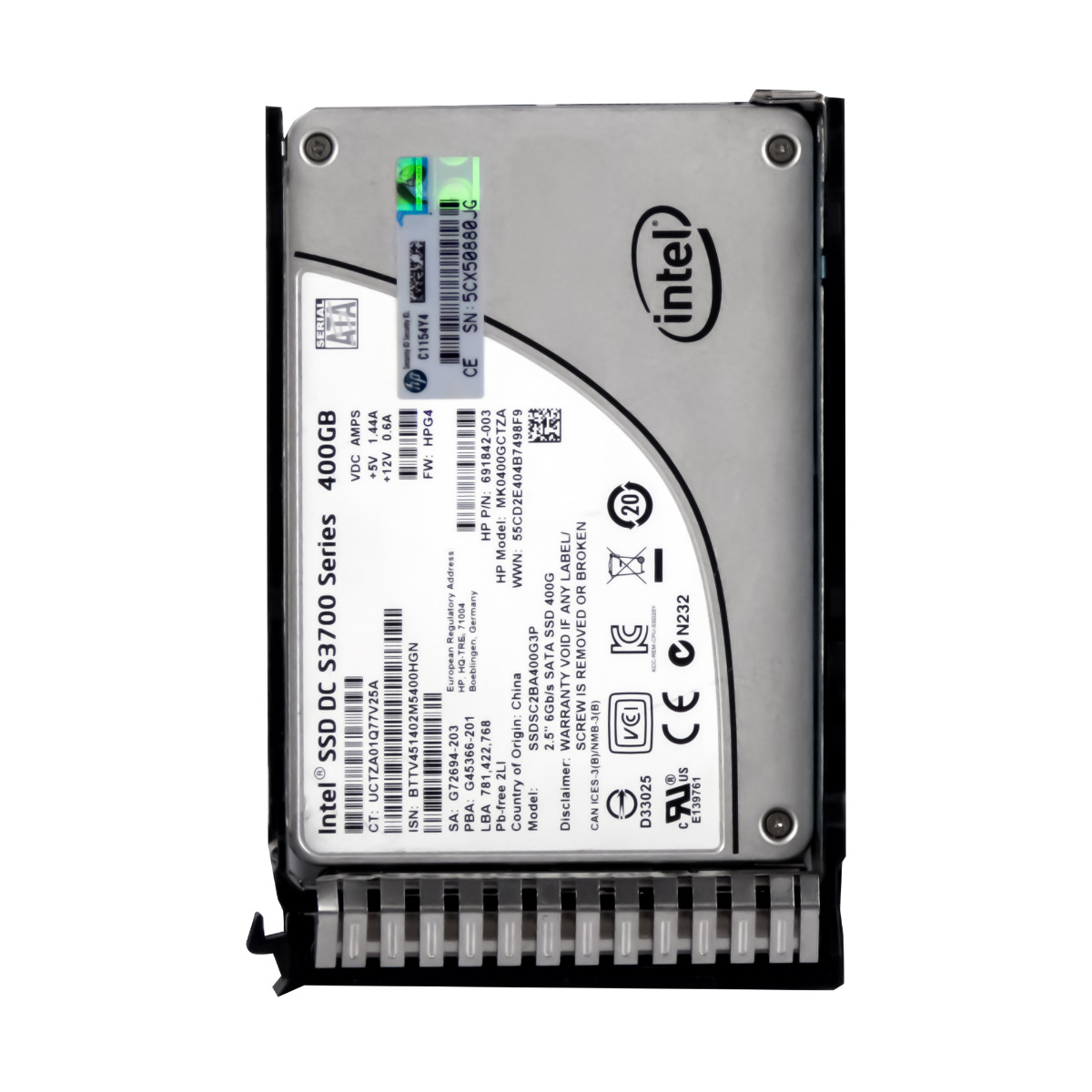 HP 691842-003 400GB SSD DC S3700 SATA 6Gbps 2.5'' MK0400GCTZA