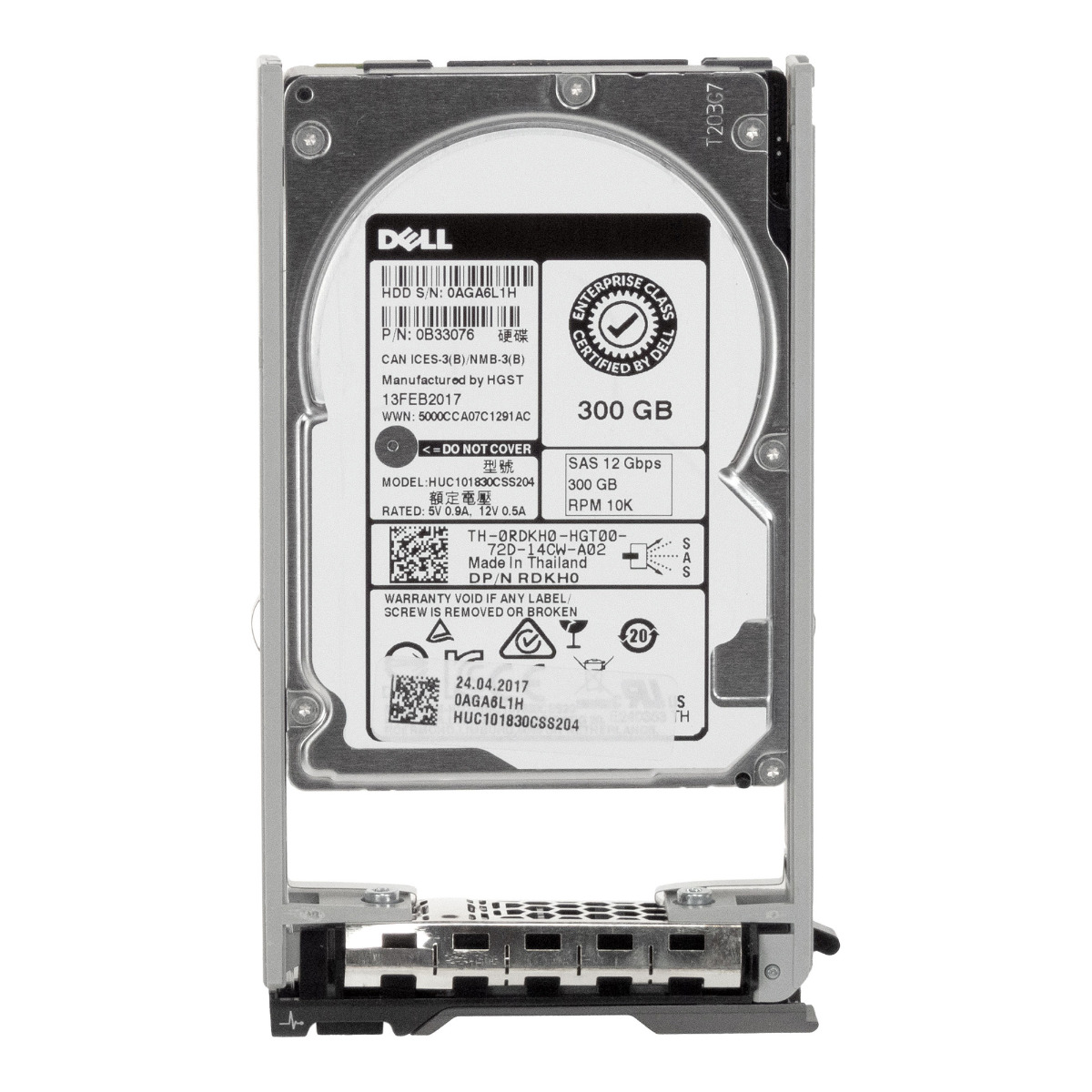 DELL 0RDKH0 300GB 10K 64MB SAS-3 2.5'' HUC101830CSS204