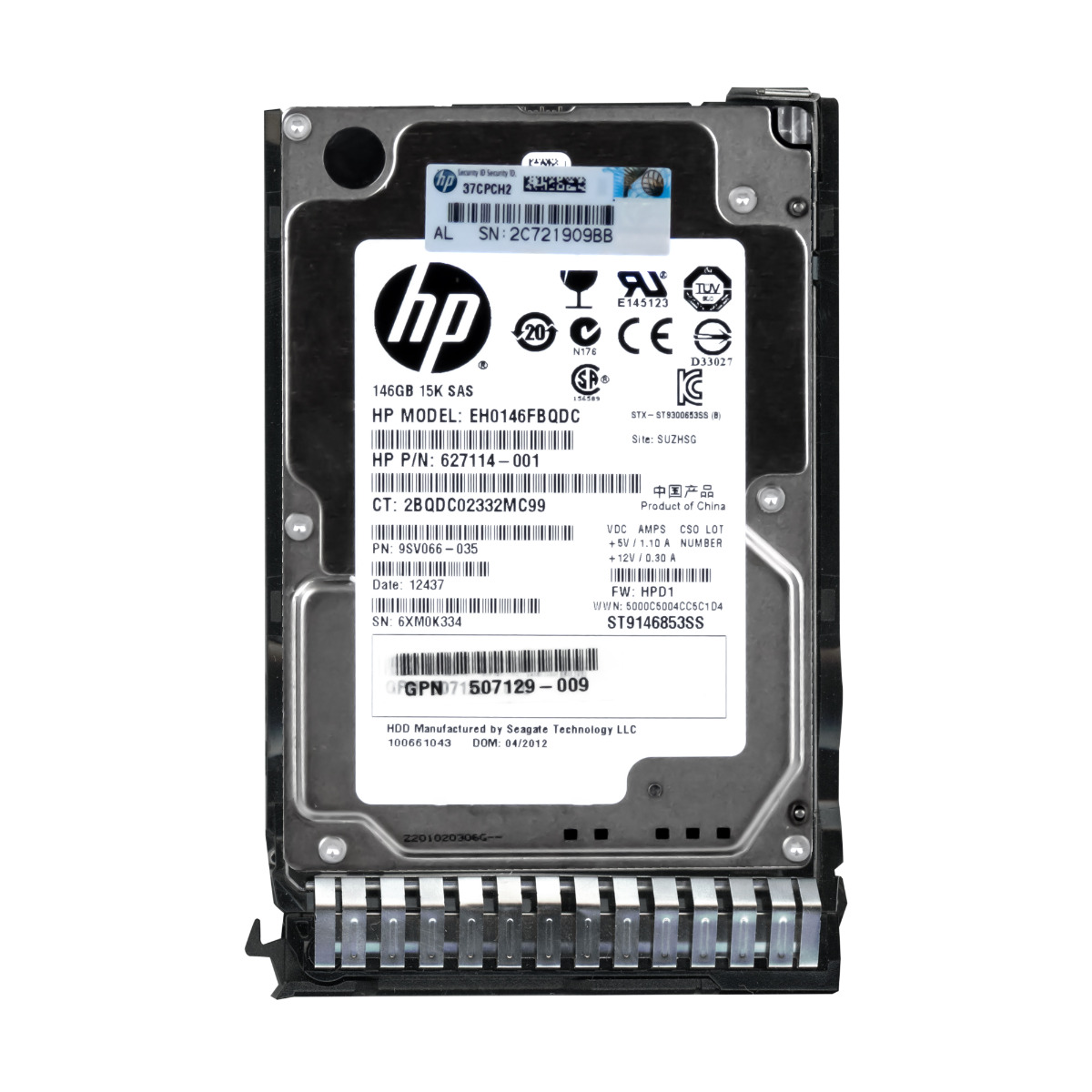 HP 627114-001 512744-001 146 Go 15K 64 Mo SAS-2 2,5'' EH0146FBQDC