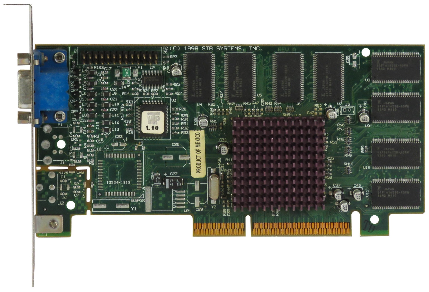 STB NVIDIA RIVA TNT 16MB 210-0348-001 AGP 1X0-0744-308