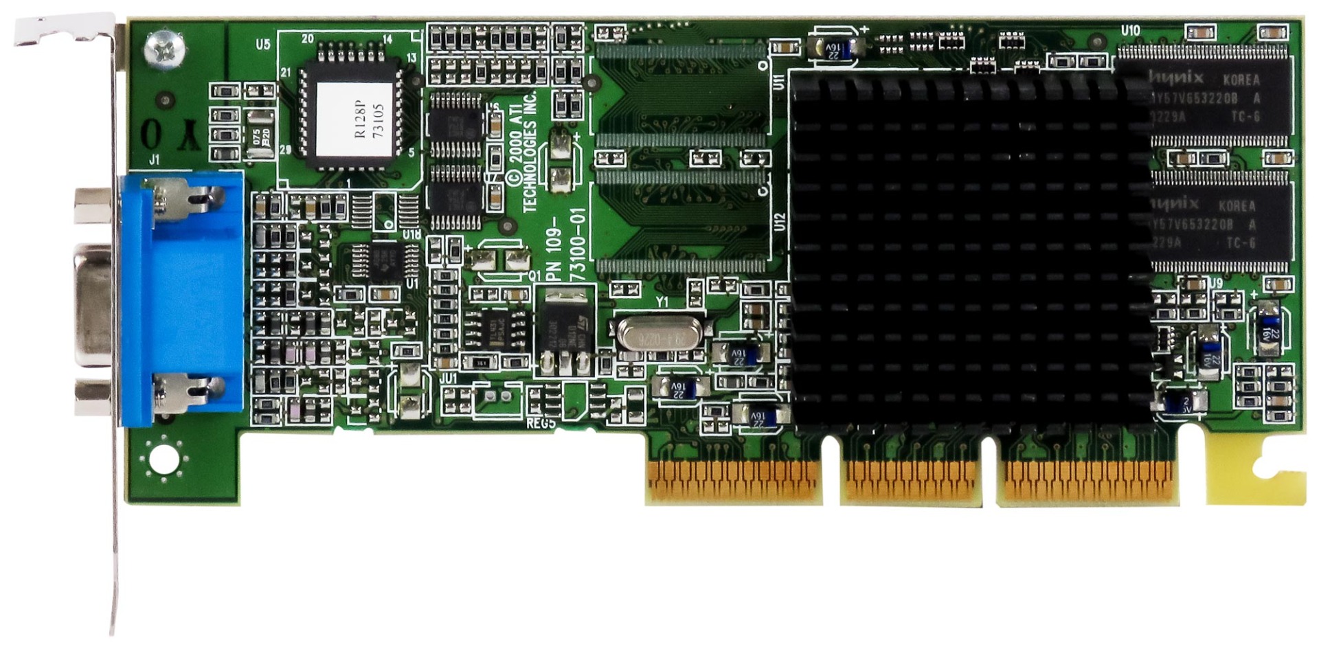 Carte Graphique ATI RAGE 128 PRO 16 Mo 109-73100-01 5065-4289 Low Profile AGP