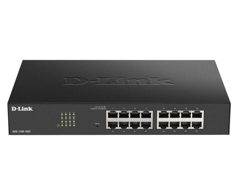 D-Link DGS-1100-16V2/E, commutateur géré Layer 2 Smart Gigabit 16 ports