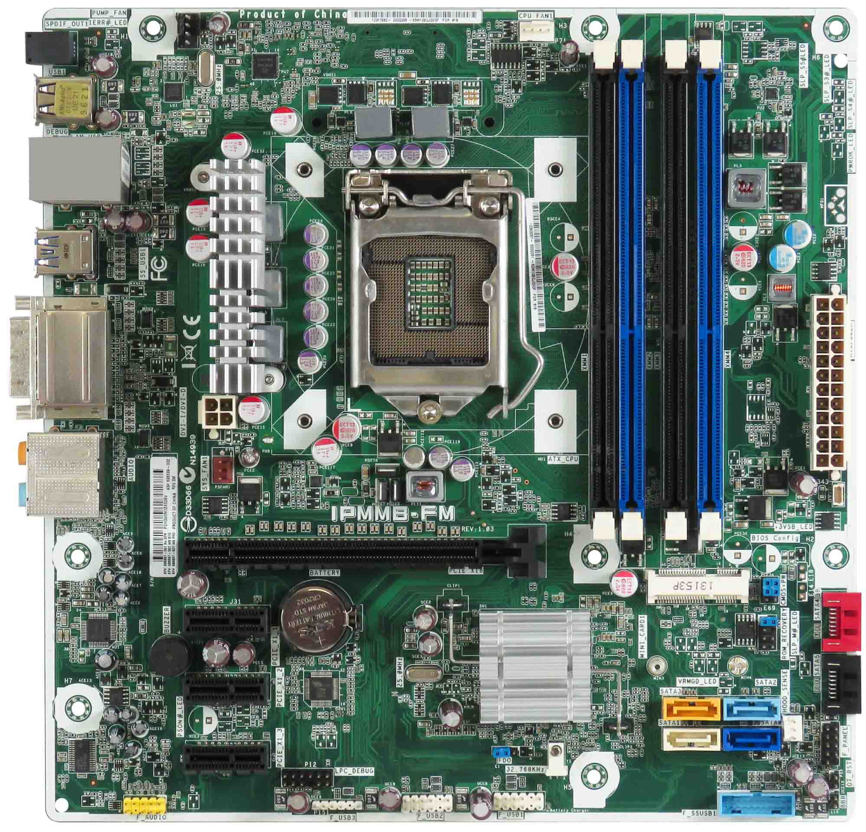 HP 696887-001 Carte mère IPMMB-FM LGA1155 mATX 4x DDR3 4x PCIe 6x SATA