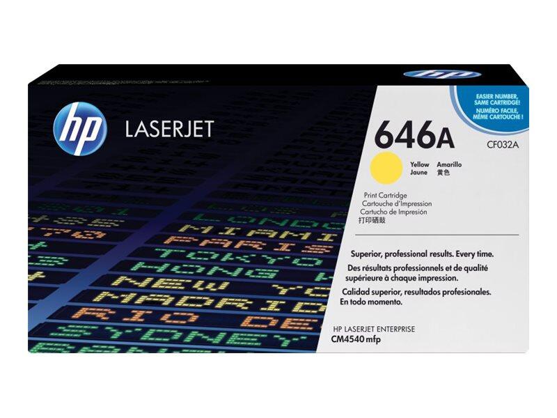 Cartouche HP Original 646A jaune 12 500 pages (CF032A)