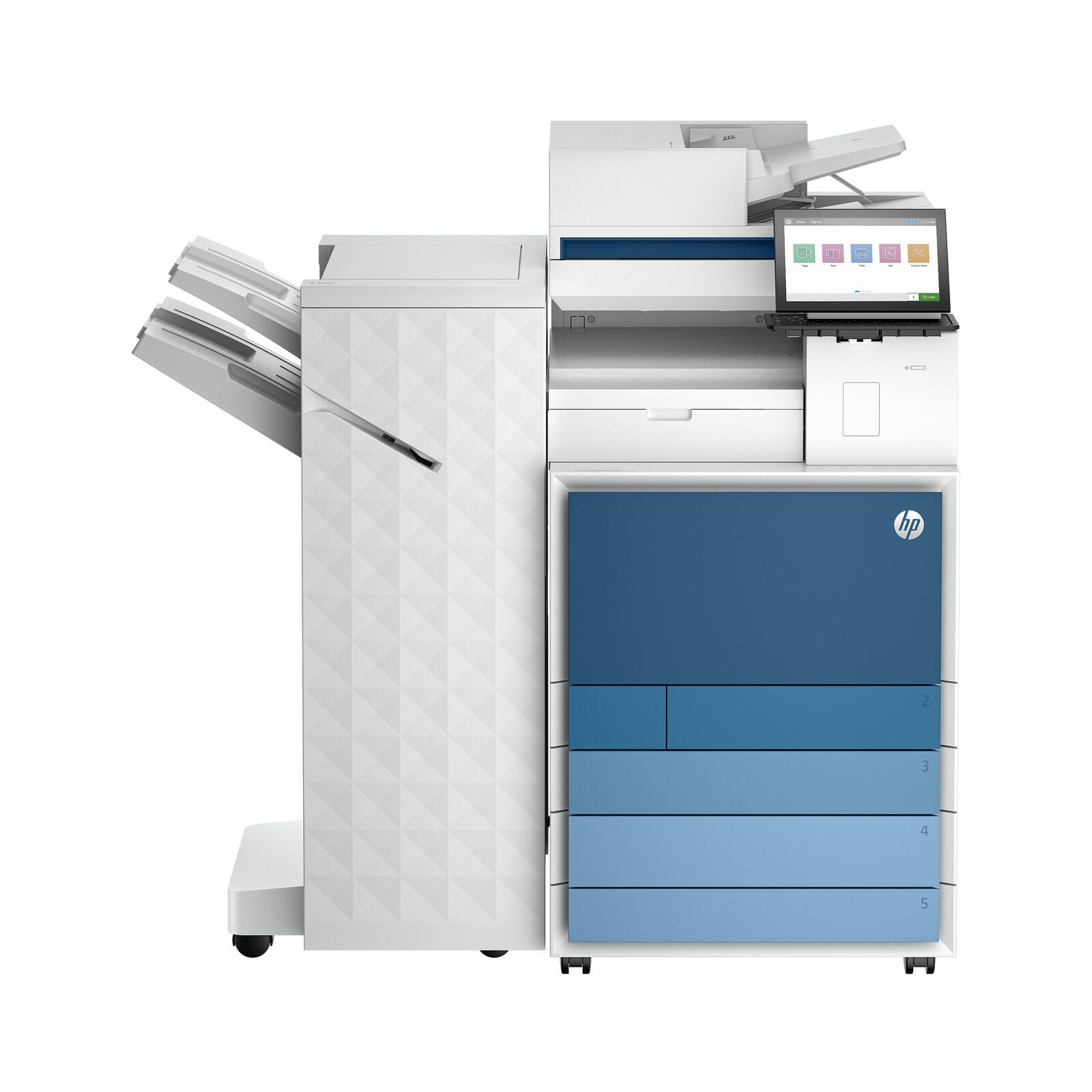 HP Color LaserJet Enterprise Flow MFP 8801z+ - Multifonction laser couleur A3, 4-en-1, imprimante, photocopieur, scanner, fax, USB, LAN, WLAN, recto-verso