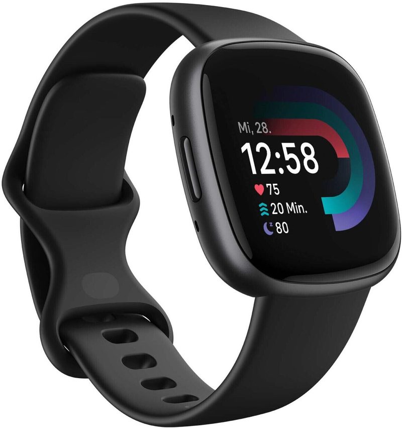 Fitbit Versa 4 Montre connectée fitness, Graphite/Noir
