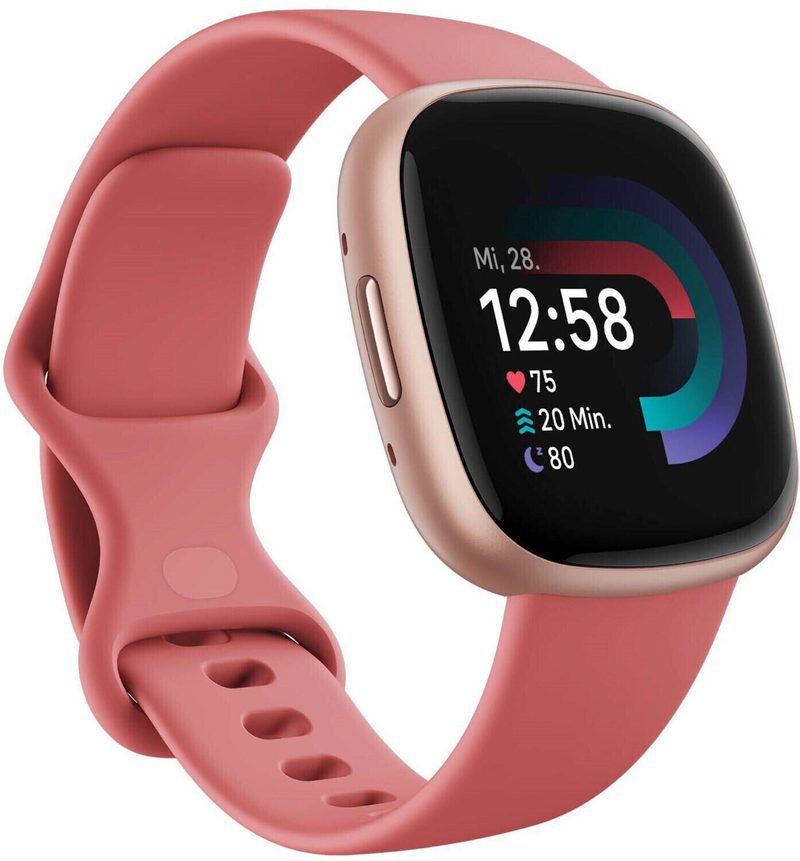 Montre connectée Fitbit Versa 4 Fitness, Sand/Copper Rose