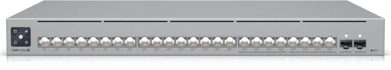 Ubiquiti UniFi USW Pro Max 24-Port Switch Layer 3, Etherlighting 8x 2,5 GbE RJ45, 2x 10G SFP+