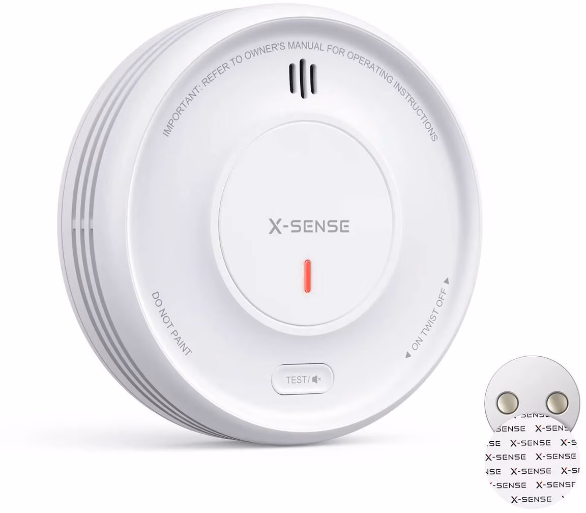 Détecteur de fumée intelligent connecté X-Sense XS0D-MR RF, deux modes de fonctionnement, capteur photoélectrique, blanc (ZASXS00248WEU)