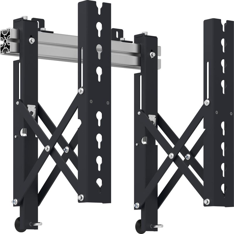 Support mural AG Neovo VWM-02 pour écrans vidéo 107-165 cm (42-65"), extensible, max. 80 kg, VESA max. 400x400
