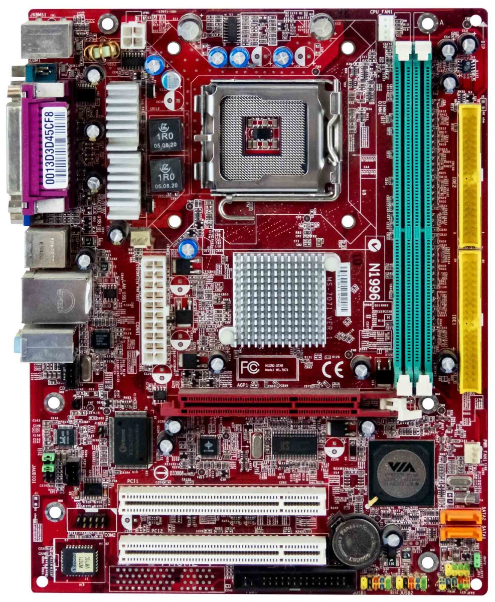 MSI PM8M2-V MS-7071 VER:1 LGA775 DDR AGP PCI