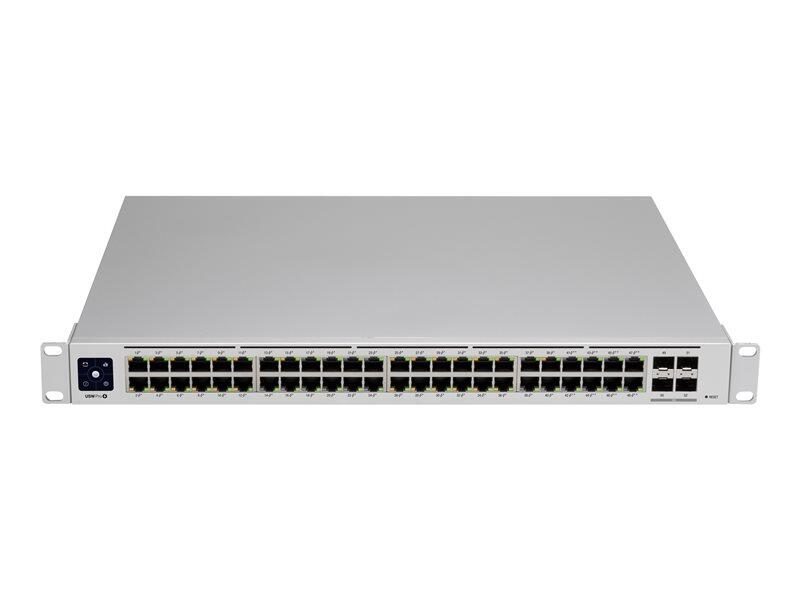 Ubiquiti USW-PRO-48-POE UniFi Switch, switch géré 48 ports Gigabit Ethernet 600W Gigabit SFP+ rackable 1U USW-PRO-48-POE
