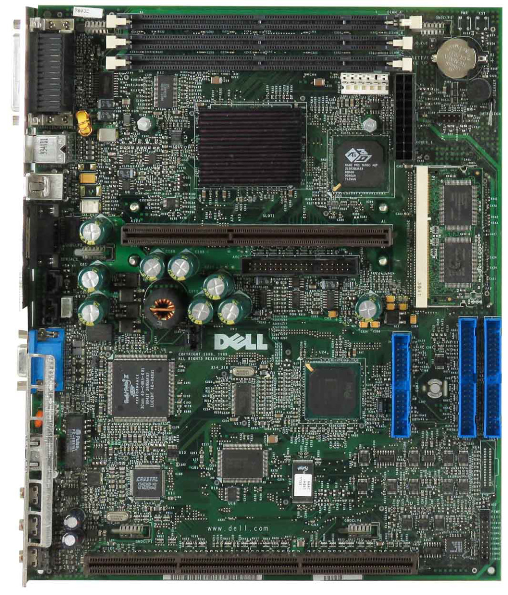 CARTE MÈRE DELL 0007803C (SLOT1 SDRAM) pour OptiPlex GX1