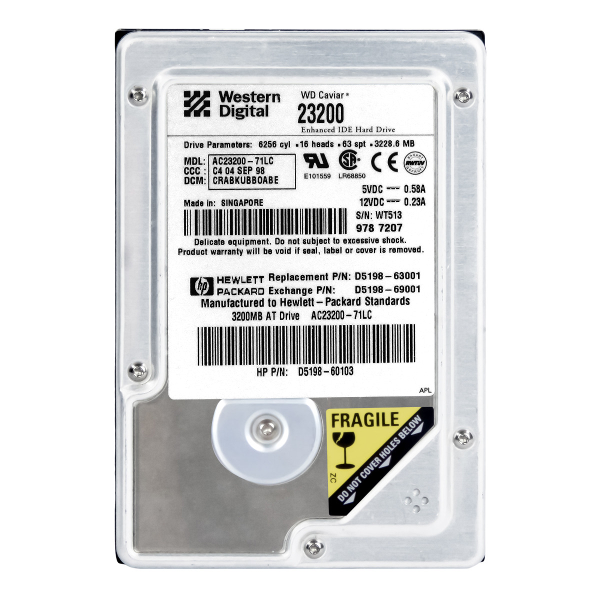 HP D5198-60103 3,2 Go 5,4K ATA 3,5'' AC23200-71LC