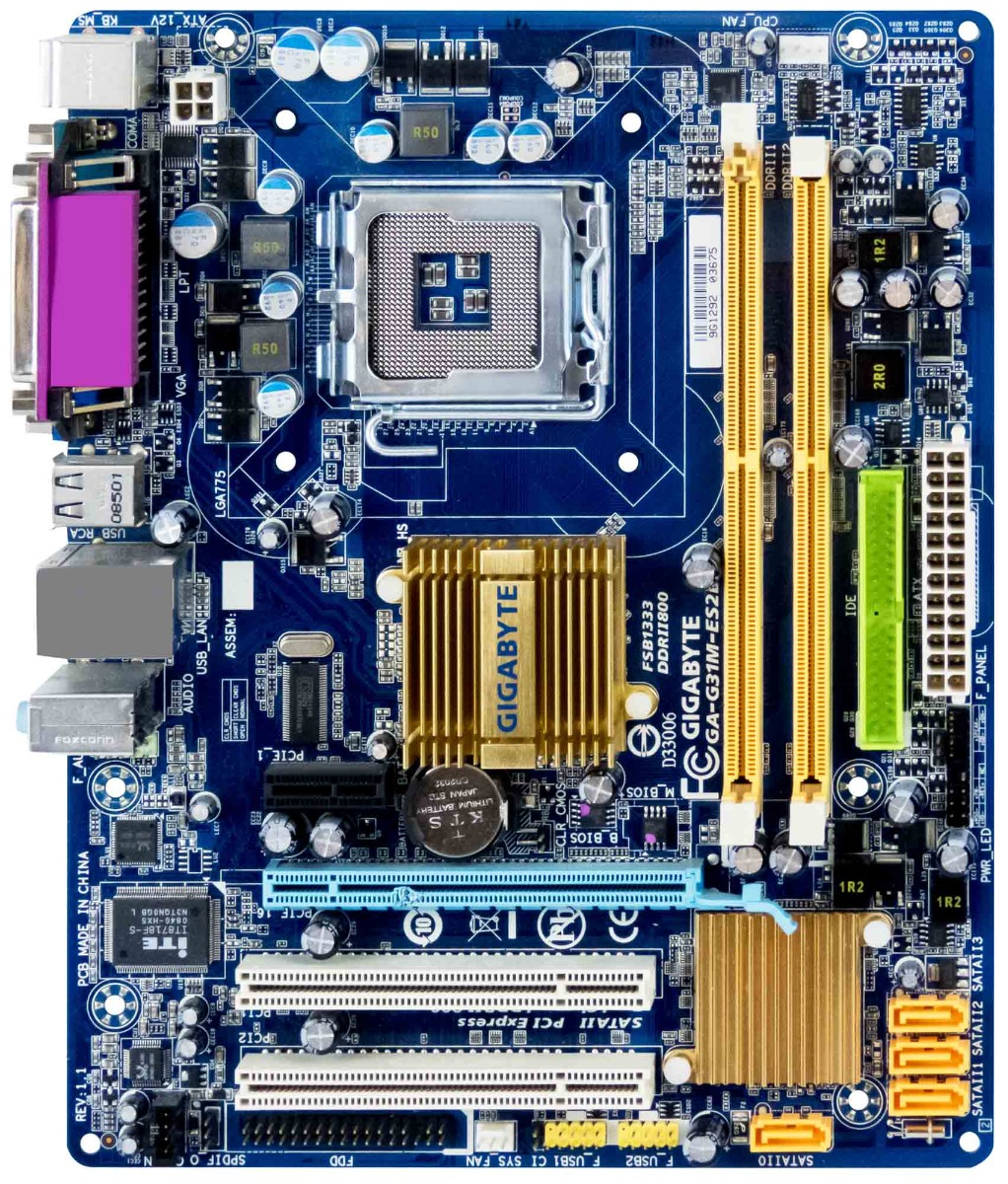 GIGABYTE GA-G31M-ES2L Carte mère Intel G31 LGA775 DDR2 microATX