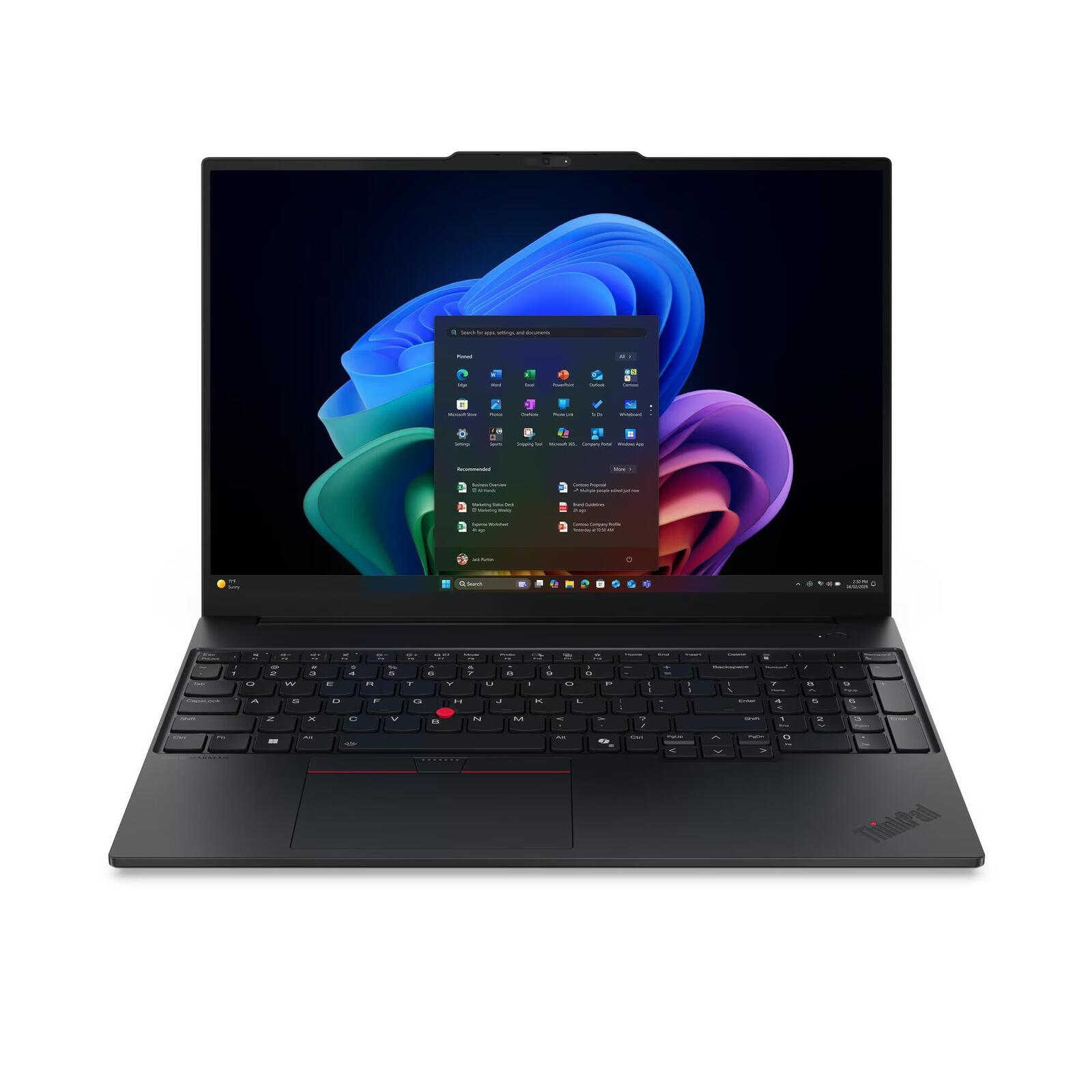 Lenovo ThinkPad E16 Gen 3 Intel Core™ Ultra 5 236V – Ordinateur portable 40,6 cm (16"), 16 Go RAM, 512 Go SSD, Intel® Arc™ Graphics 130V, Windows 11 Pro