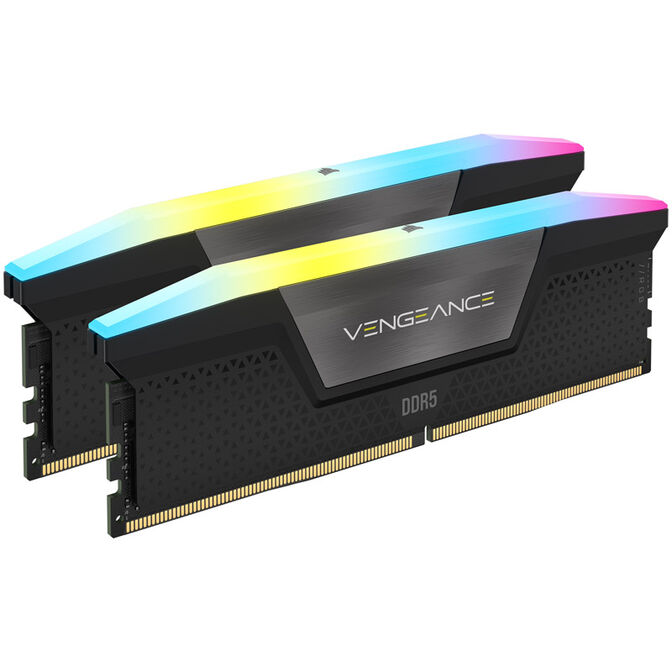 Corsair Vengeance RGB DDR5-6000 RAM, CL36, XMP - Kit Dual 32 Go, noir