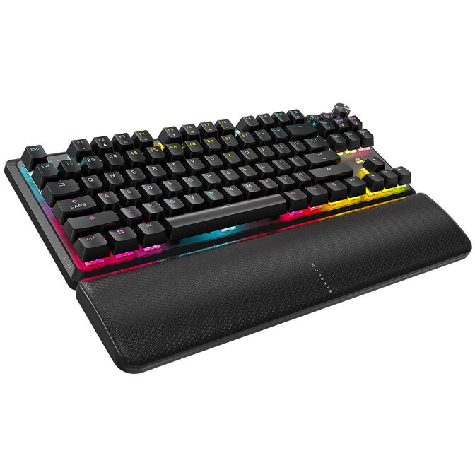 Clavier gaming mécanique sans fil Corsair K70 CORE TKL RGB, ISO (DE), commutateurs MLX RED - noir
