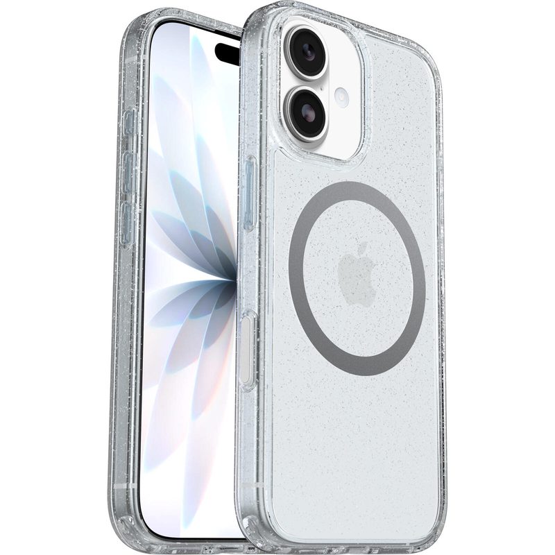 OtterBox Symmetry Transparent avec MagSafe pour Apple iPhone 17 - Poussière d'étoiles