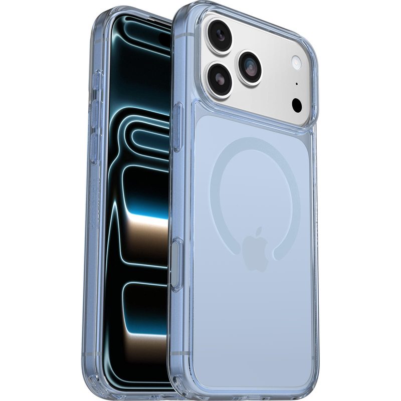 OtterBox Symmetry Clear avec MagSafe pour Apple iPhone 17 Pro Max - Bleu