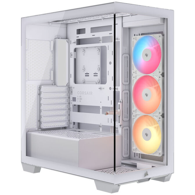 Corsair 3500X RS-R Boîtier PC, Midi-Tower, E-ATX, RGB, verre trempé - blanc