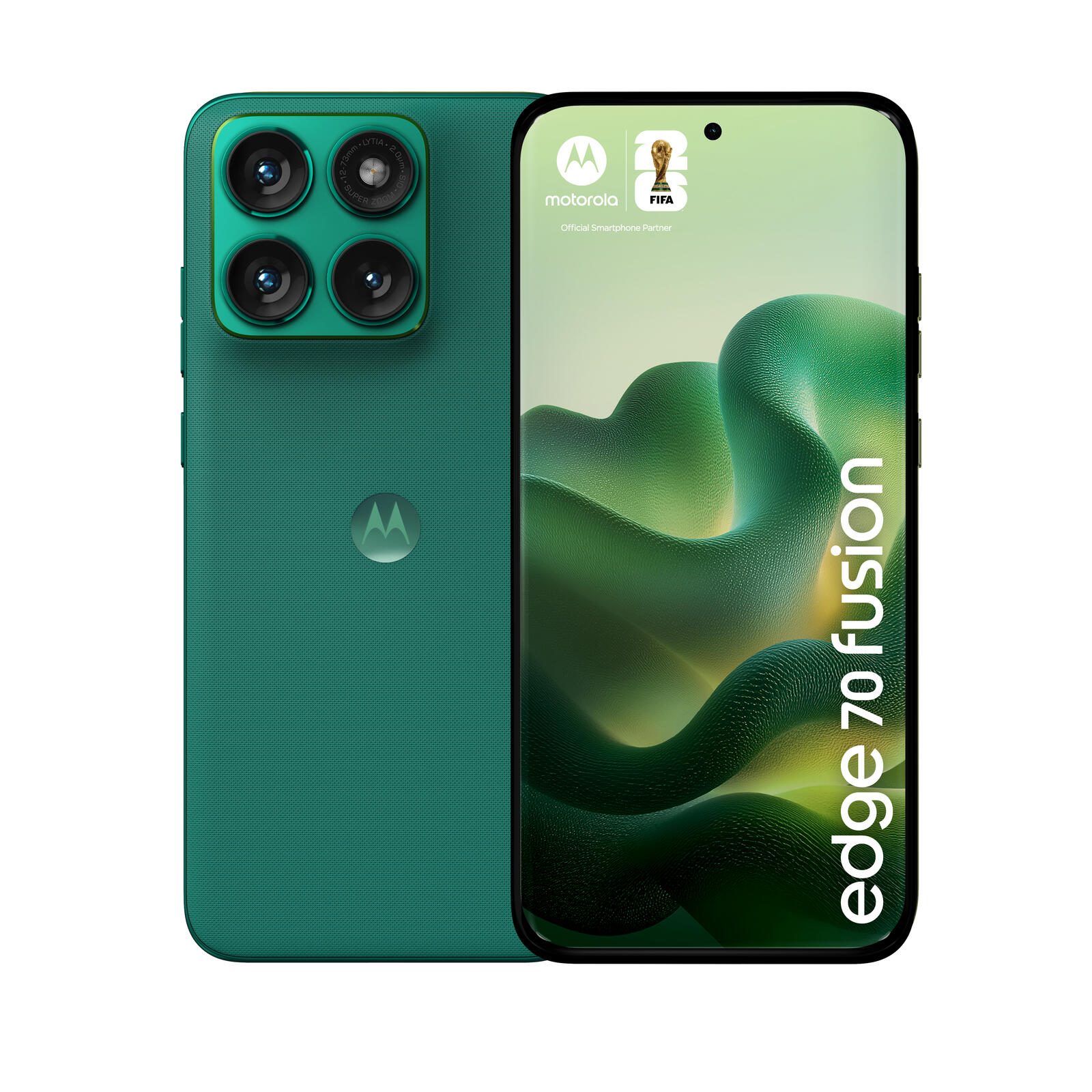 Motorola Edge 70 Fusion - Smartphone 5G - 8 Go/256 Go PANTONE Sporting Green - Double SIM, écran OLED, 6,78", 2772 x 1272, 144 Hz