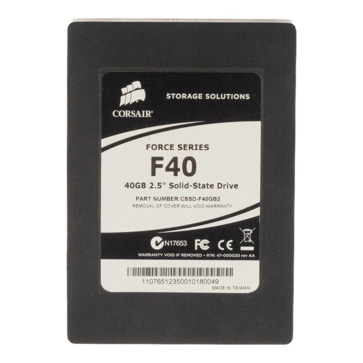 CORSAIR FORCE SERIES F40 40 Go MLC SATA II 2.5'' CSSD-F40GB2
