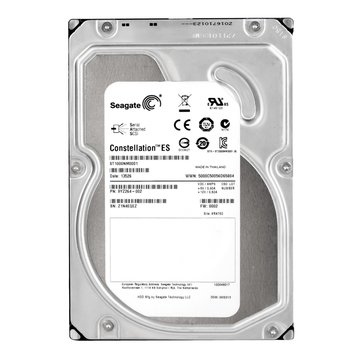 SEAGATE CONSTELLATION ES 1 To 7 200 tr/min 64 Mo SAS-2 3,5'' ST1000NM0001