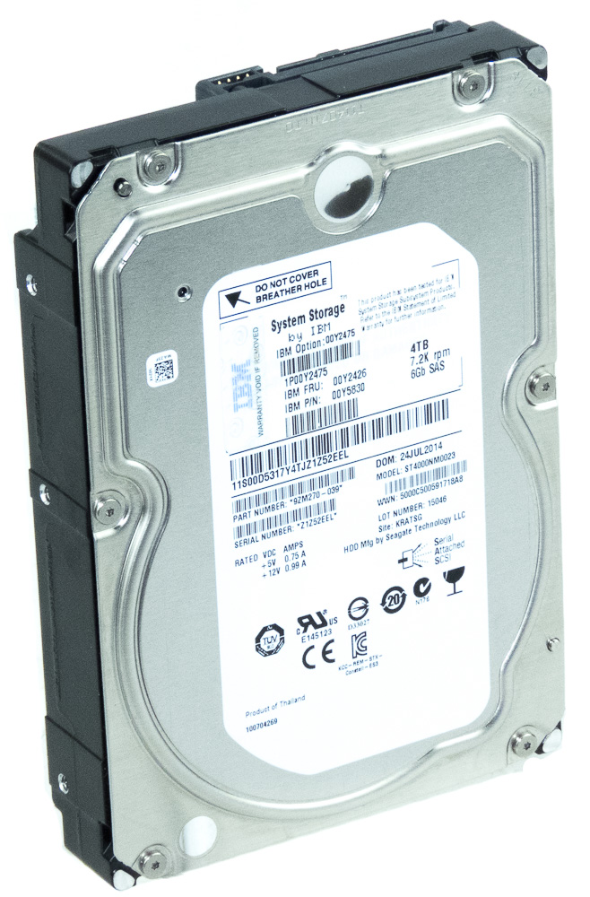 IBM 00Y2426 4TB 7.2k SAS 6G 3.5'' 00Y5830 ST4000NM0023