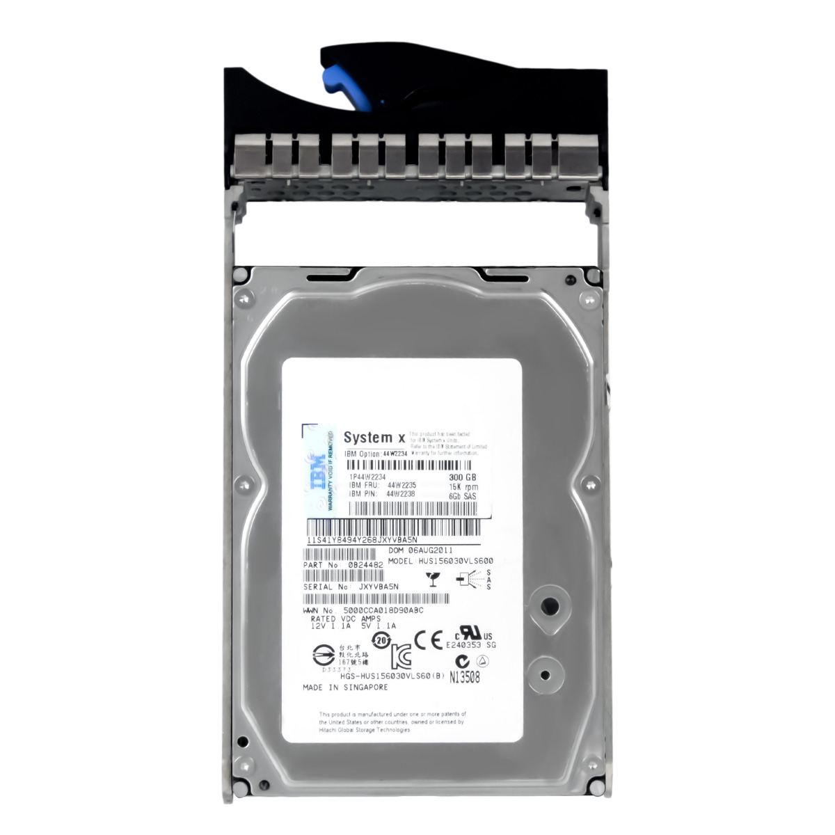 IBM 44W2235 44W2238 300 Go 15K 64 Mo SAS-2 3,5'' HUS156030VLS600