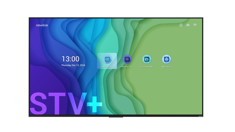 NewLine STV-5524+ Écran plat pour signalétique numérique 139,7 cm (55") 4K UHD, 300 cd/m², 24/7, 3x HDMI, USB, Wi-Fi, LAN, Android 14