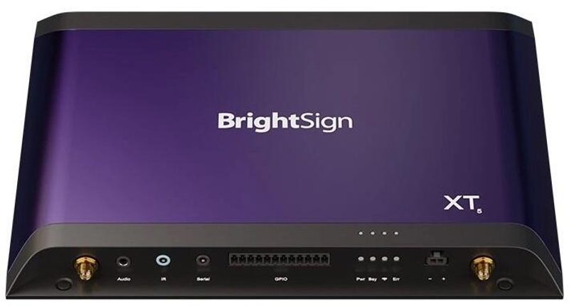 BrightSign XT1145 Lecteur multimédia pour signalétique numérique 4K/Full-HD, HTML5, HDMI, USB Type-C/A, LAN, RS-232