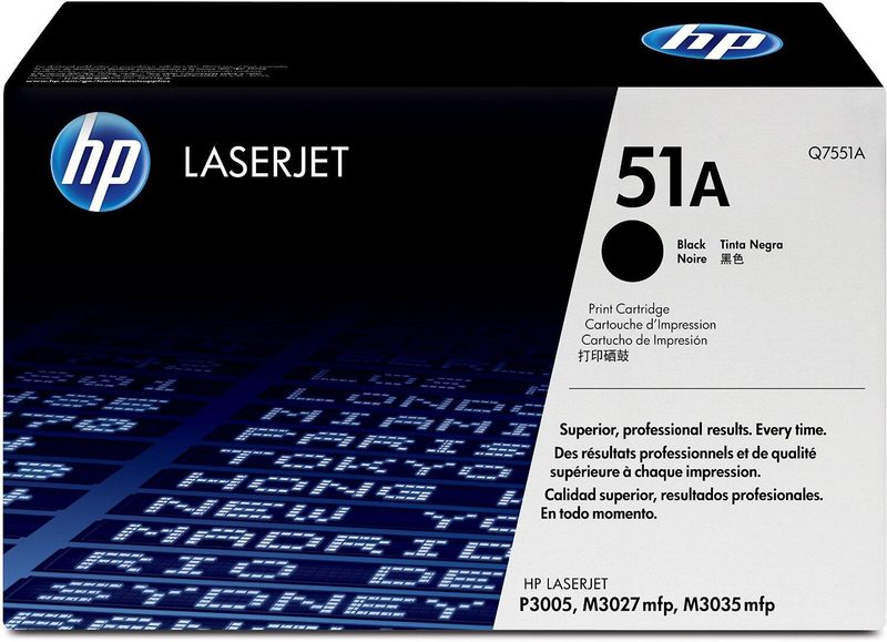 Cartouche de toner HP Original 51A noir 6 500 pages (Q7551A)