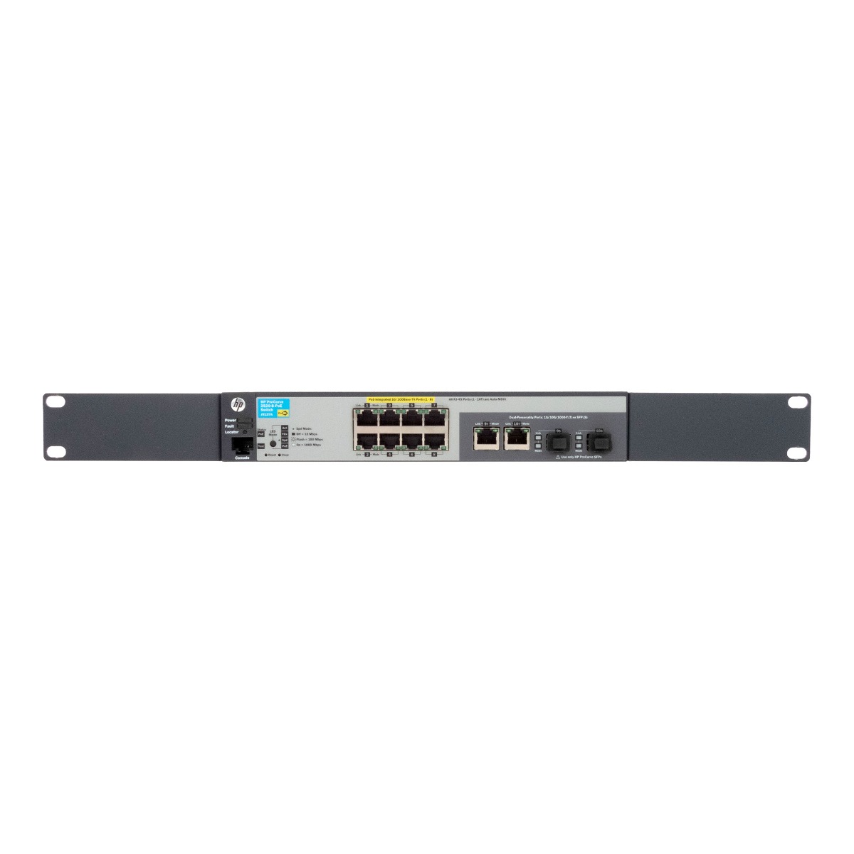 COMMUTATEUR HP ProCurve 2520-8-PoE 8x10/100 Mo PoE 2x1 G 2xSFP J9137A