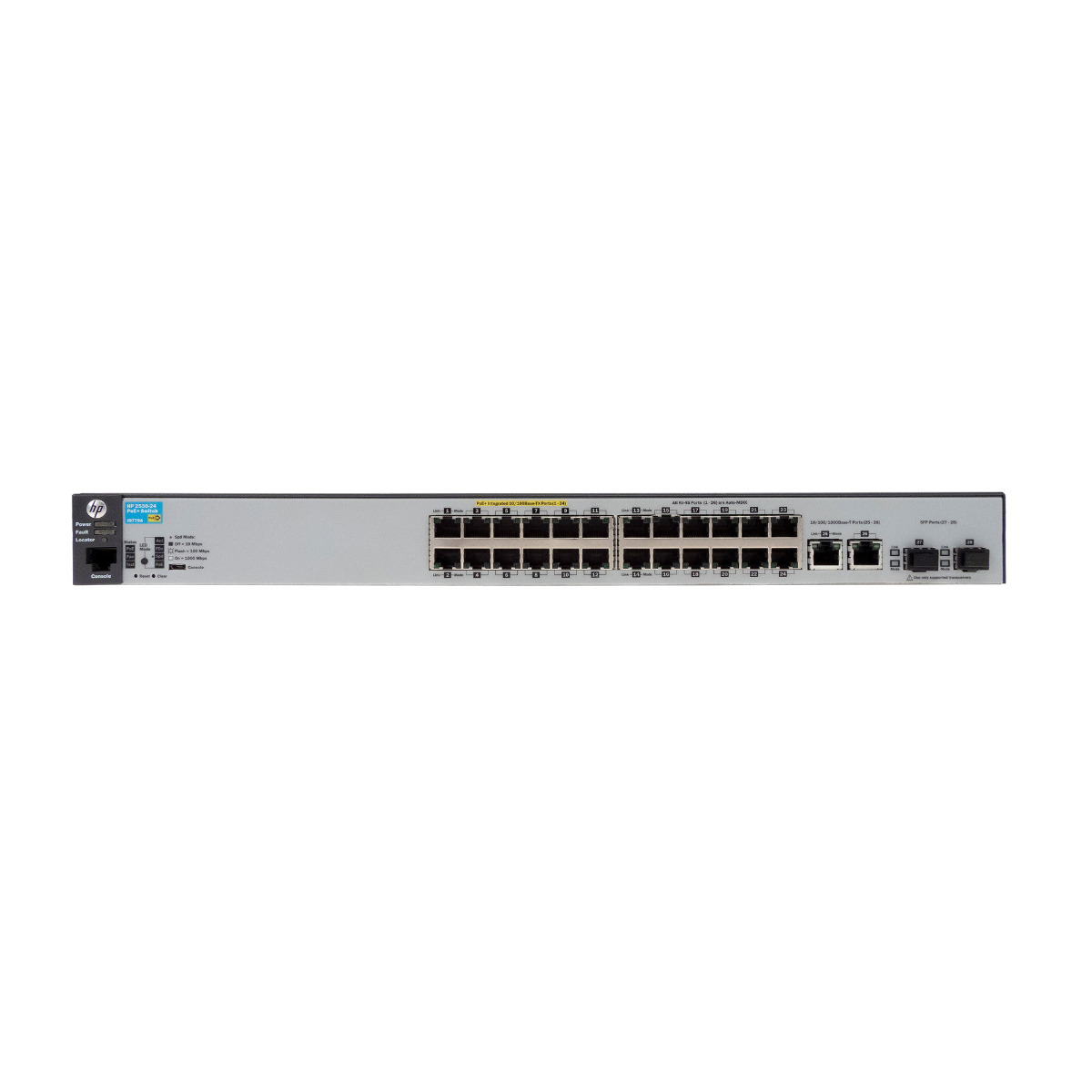 HP 2530-25 PoE+ COMMUTATEUR 24x10/100 2xUPLINK 1G 2xSFP J9779A