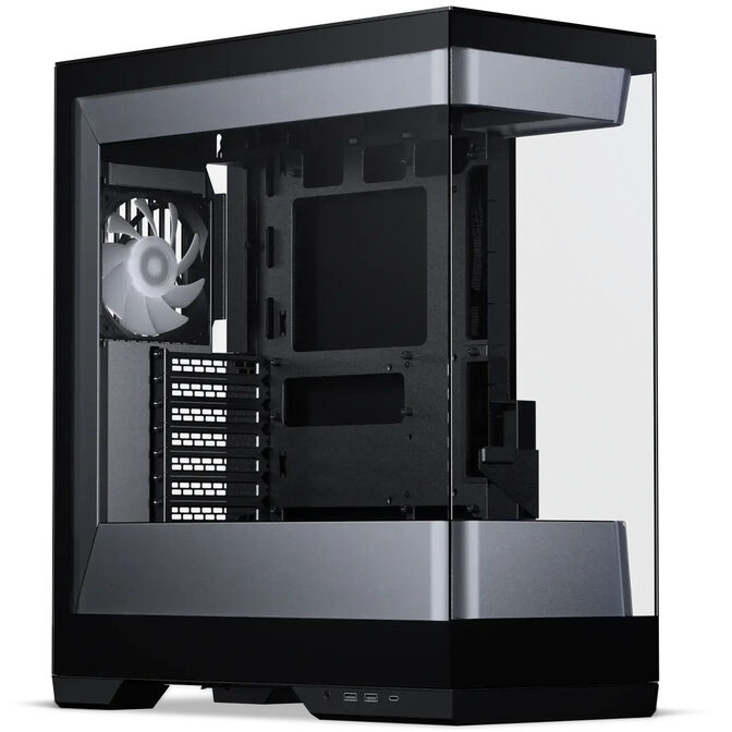 Boîtier PC Phanteks Evolv S2, Midi-Tower, E-ATX, RGB, verre trempé - inclus 4 ventilateurs 120 mm, noir